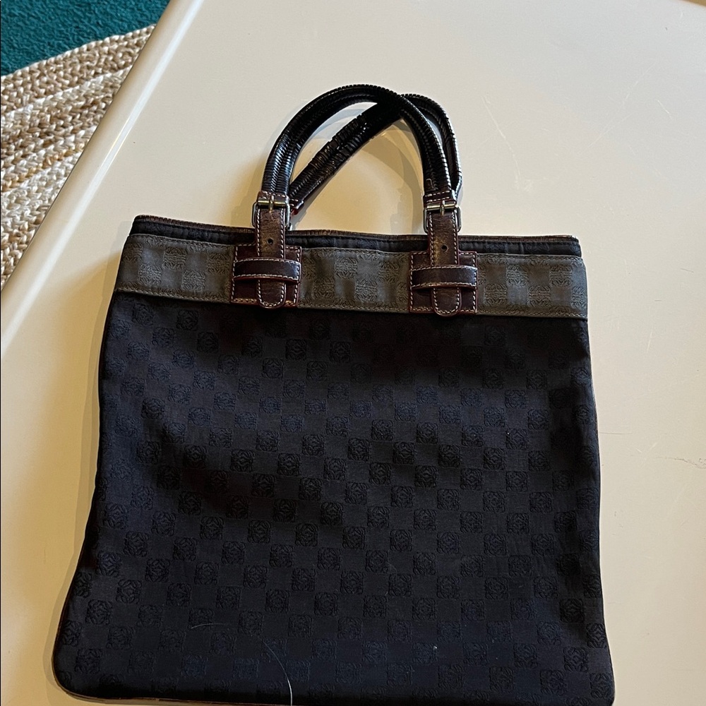 Loewe Black Checkered Women's Bag